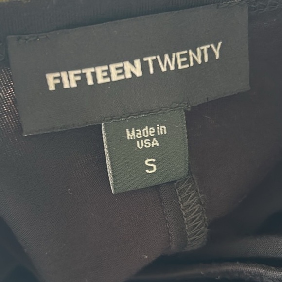 Fifteen Twenty Black Side Twist Tank Dress Excellent Size S - Picture 4 of 8